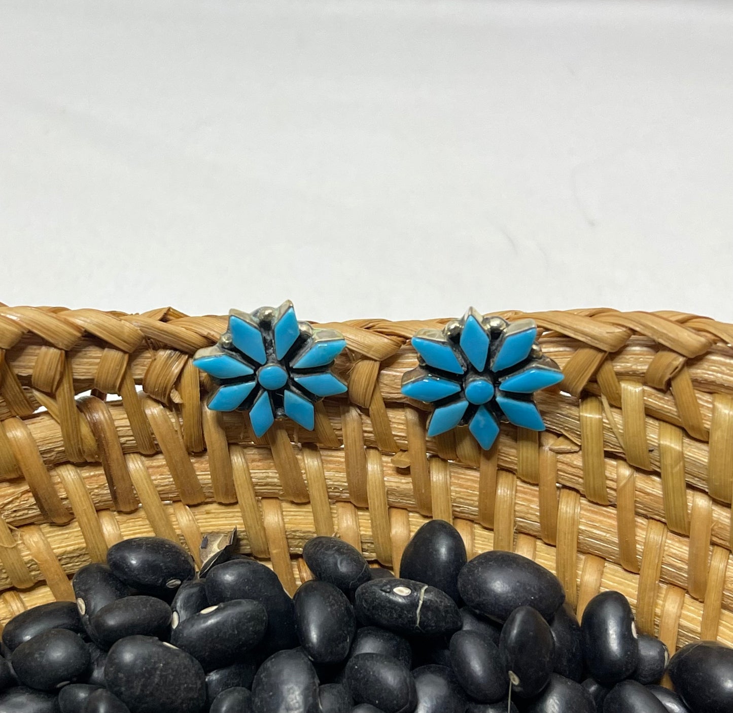 Turquoise Flower Earrings