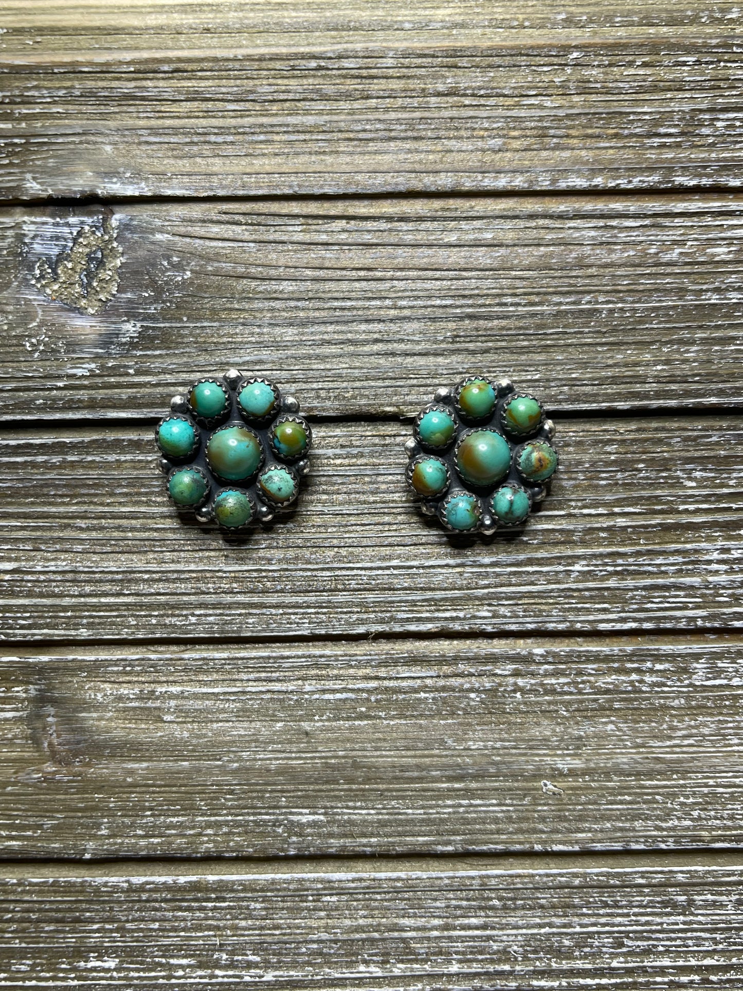 Turquoise Flower Earrings