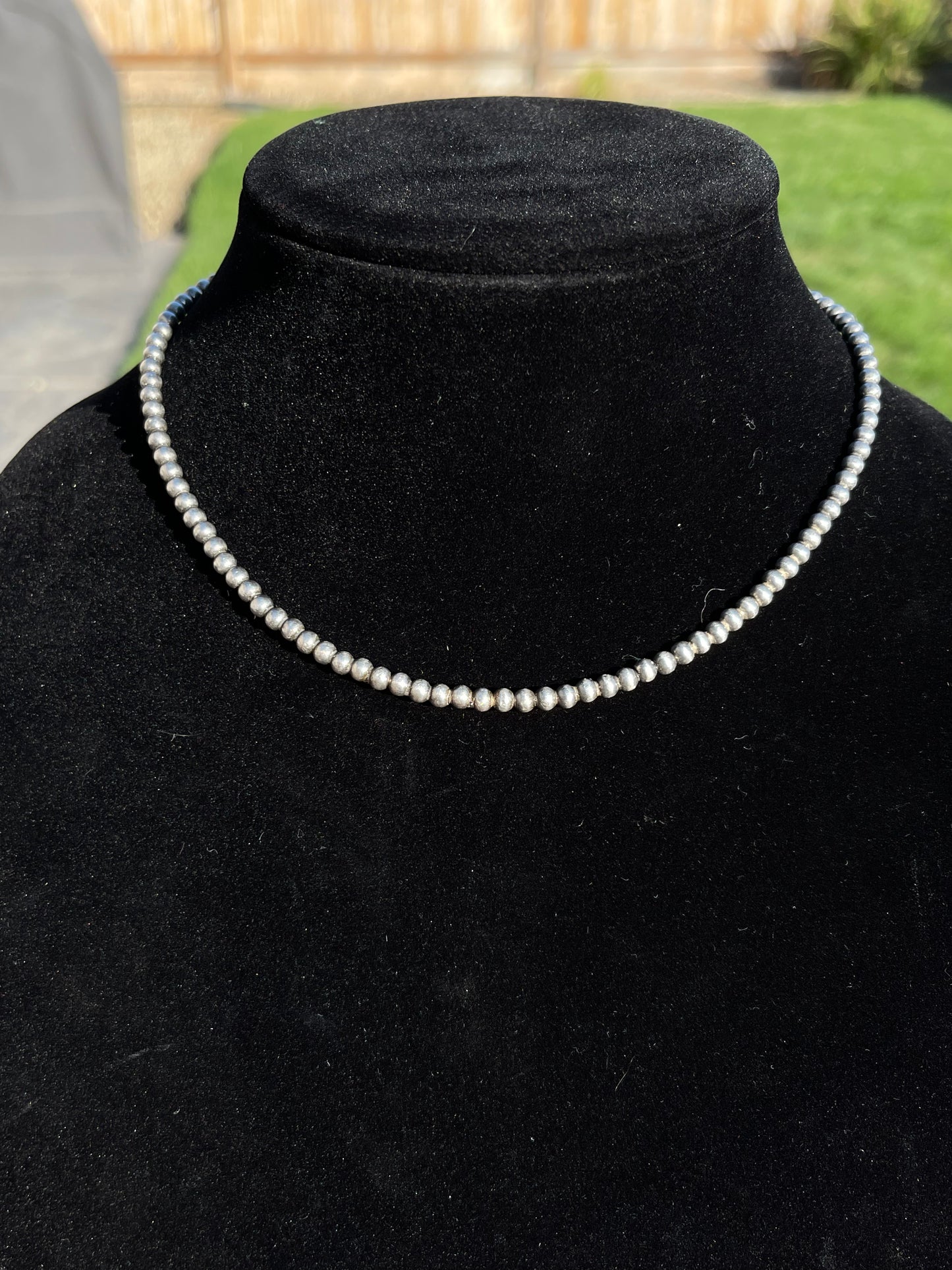 4mm Pearls 16" Necklace With No Adjustable Clamp