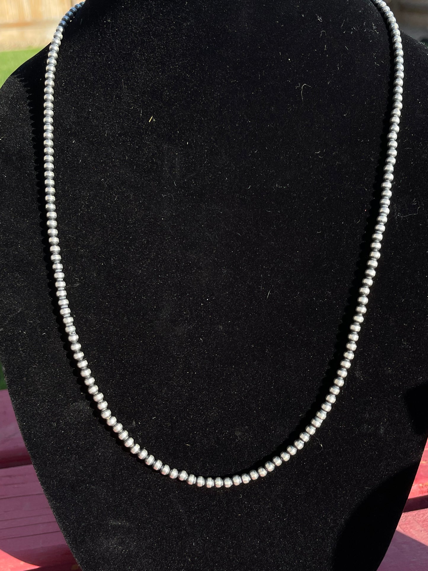 4mm navajo pearls 26 necklace