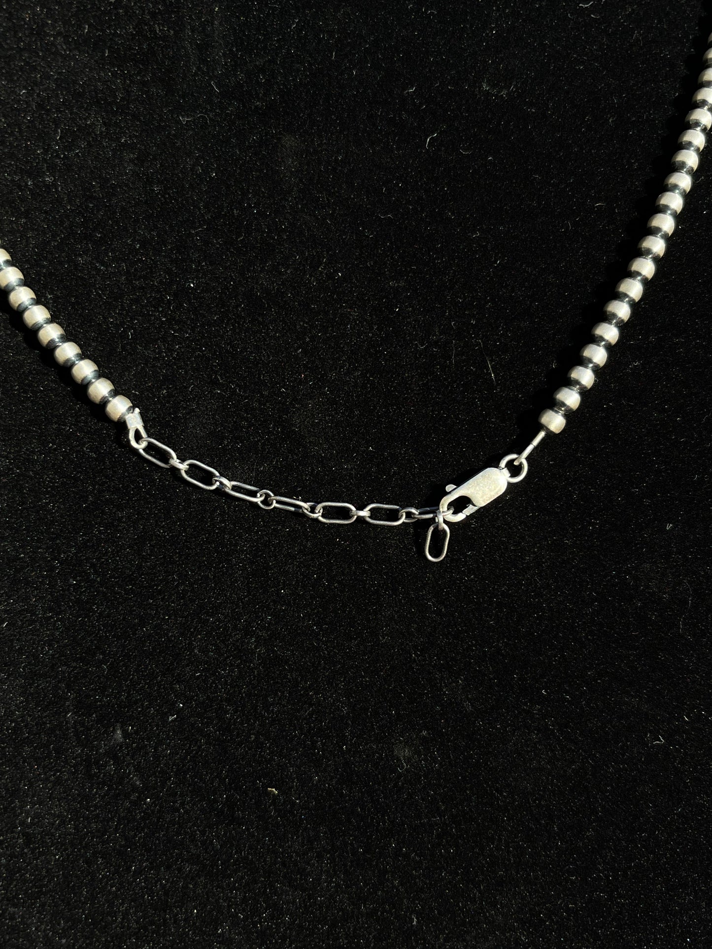 4mm Pearls 20" necklace with Adjustable Clamp