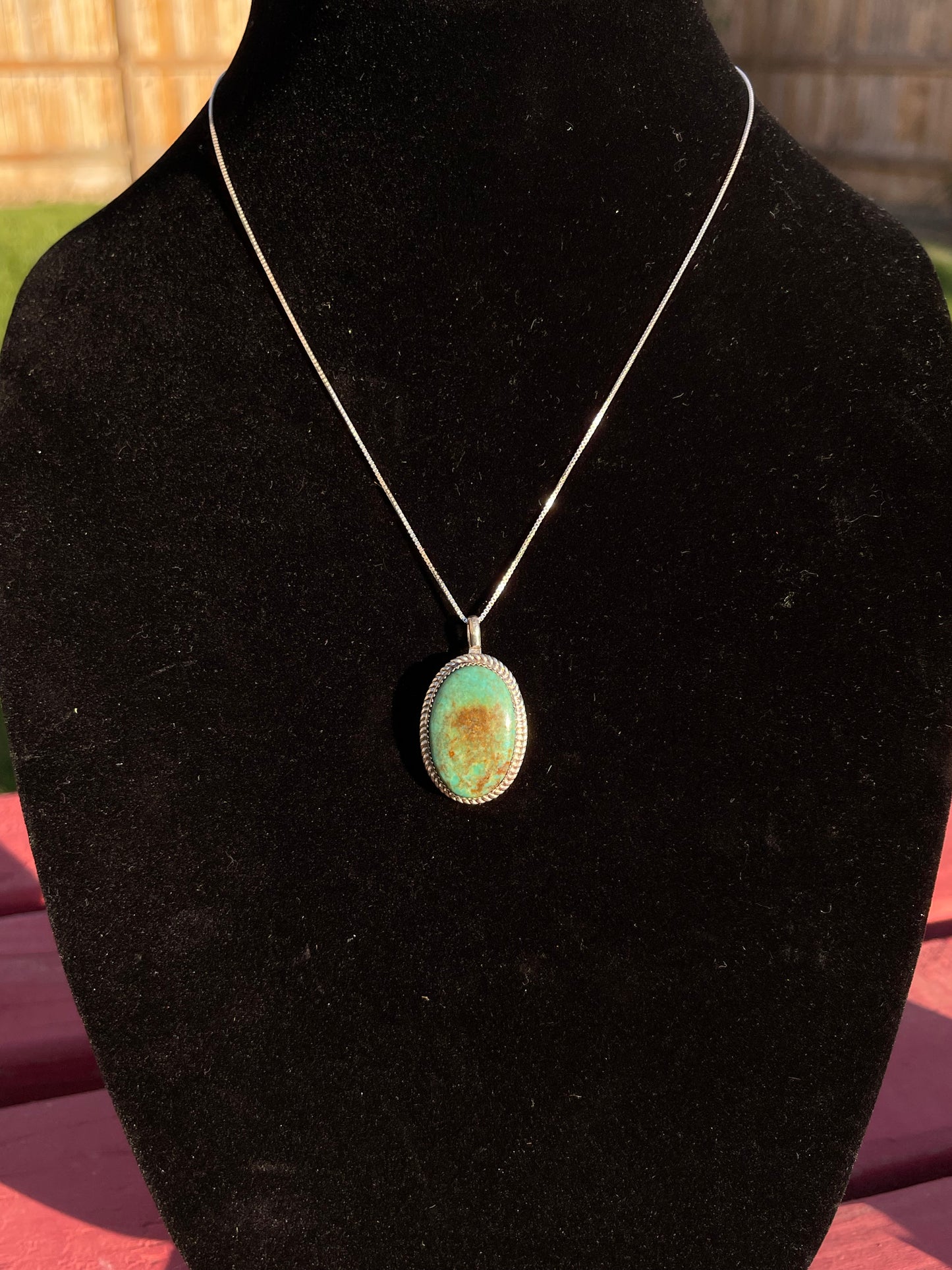 Single Stone Turquoise Necklace