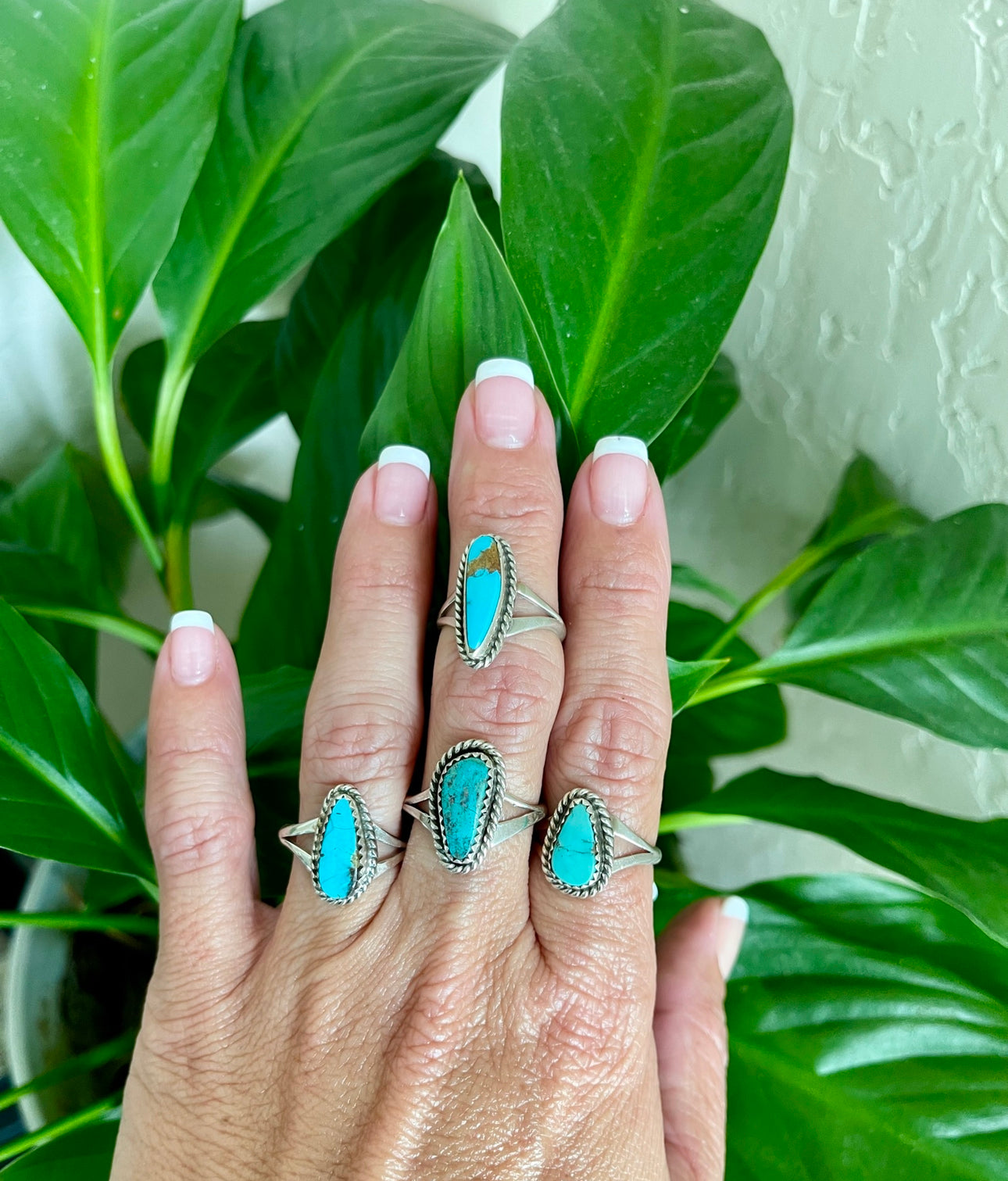 Single Stone Turquoise and Sterling Silver Ring