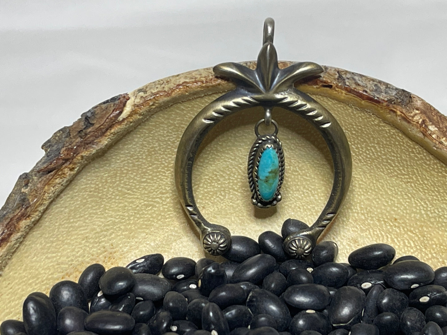 Naja Turquoise Pendant with Brown Matrix