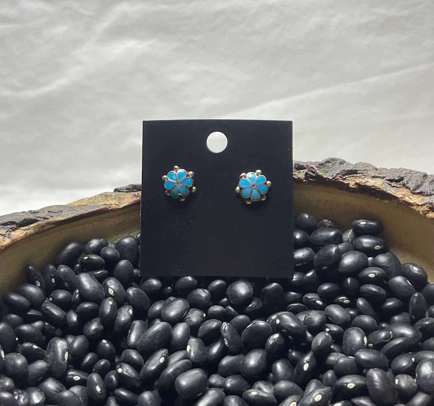 Turquoise Flower Earrings