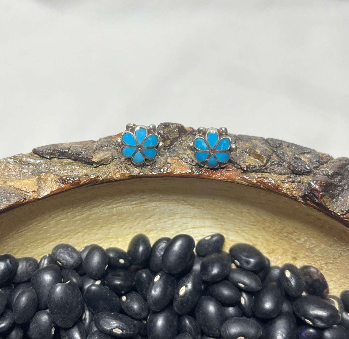 Turquoise Flower Earrings
