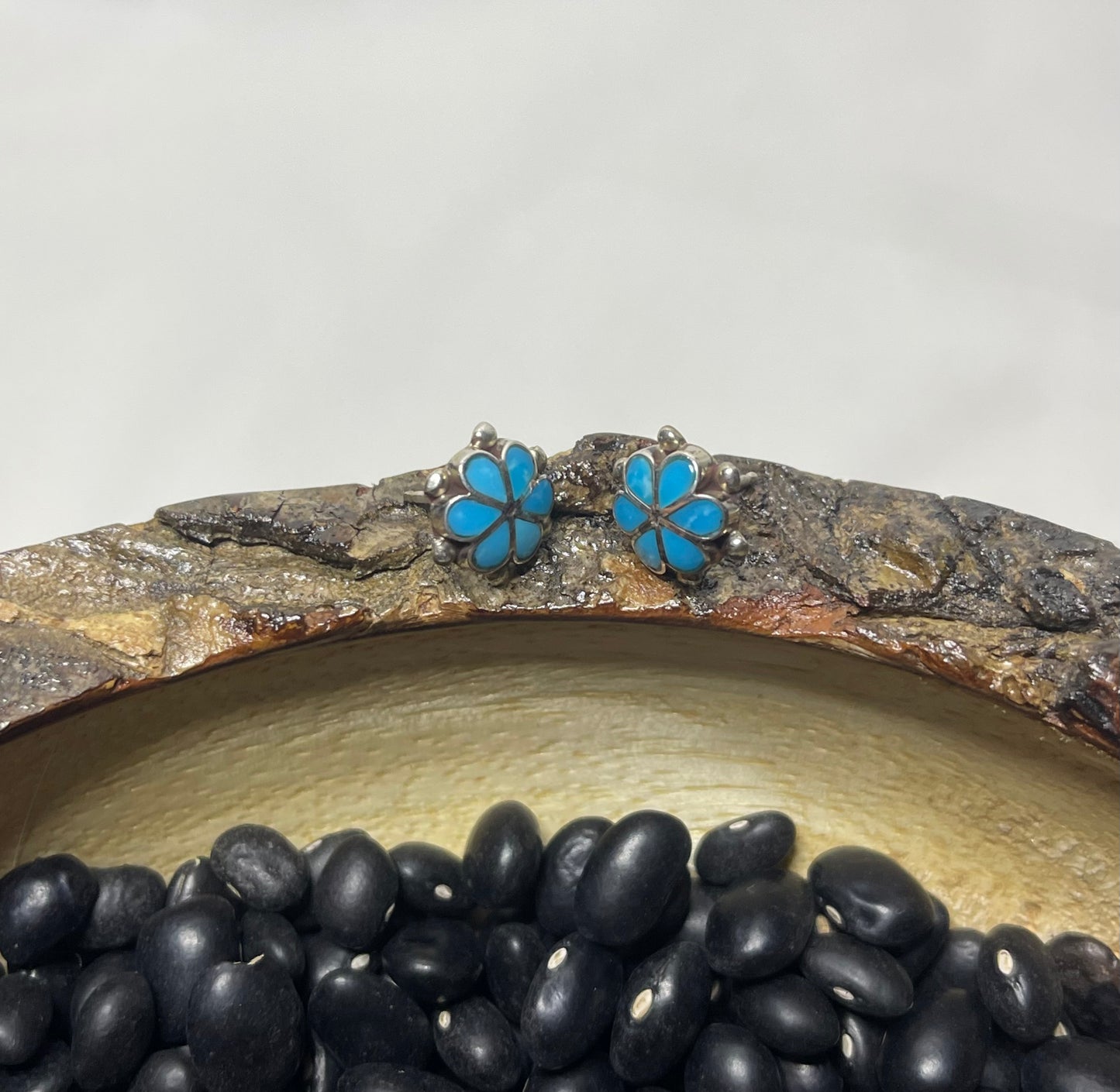 Turquoise Flower Earrings