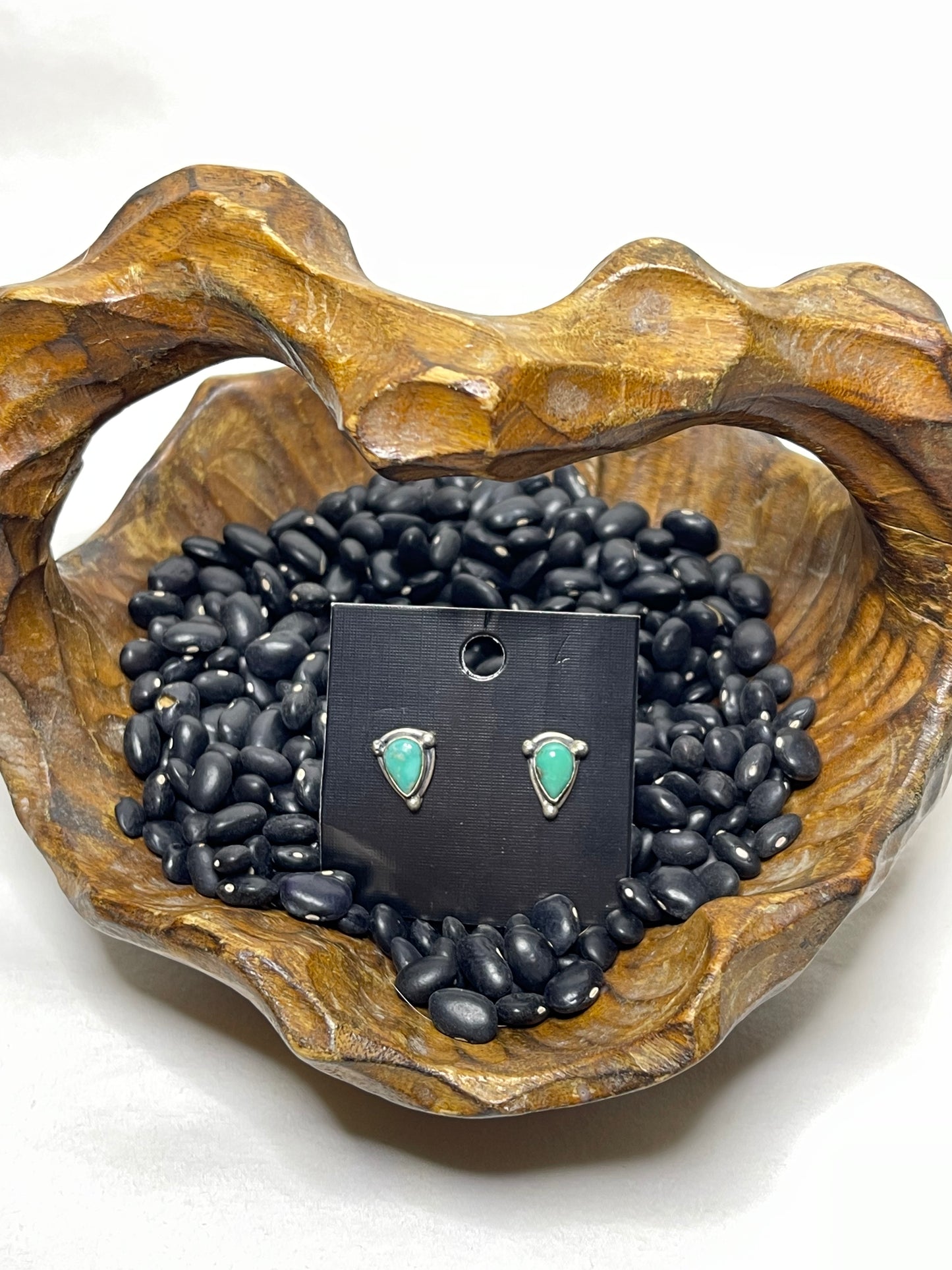 Green Turquoise Stud Earring
