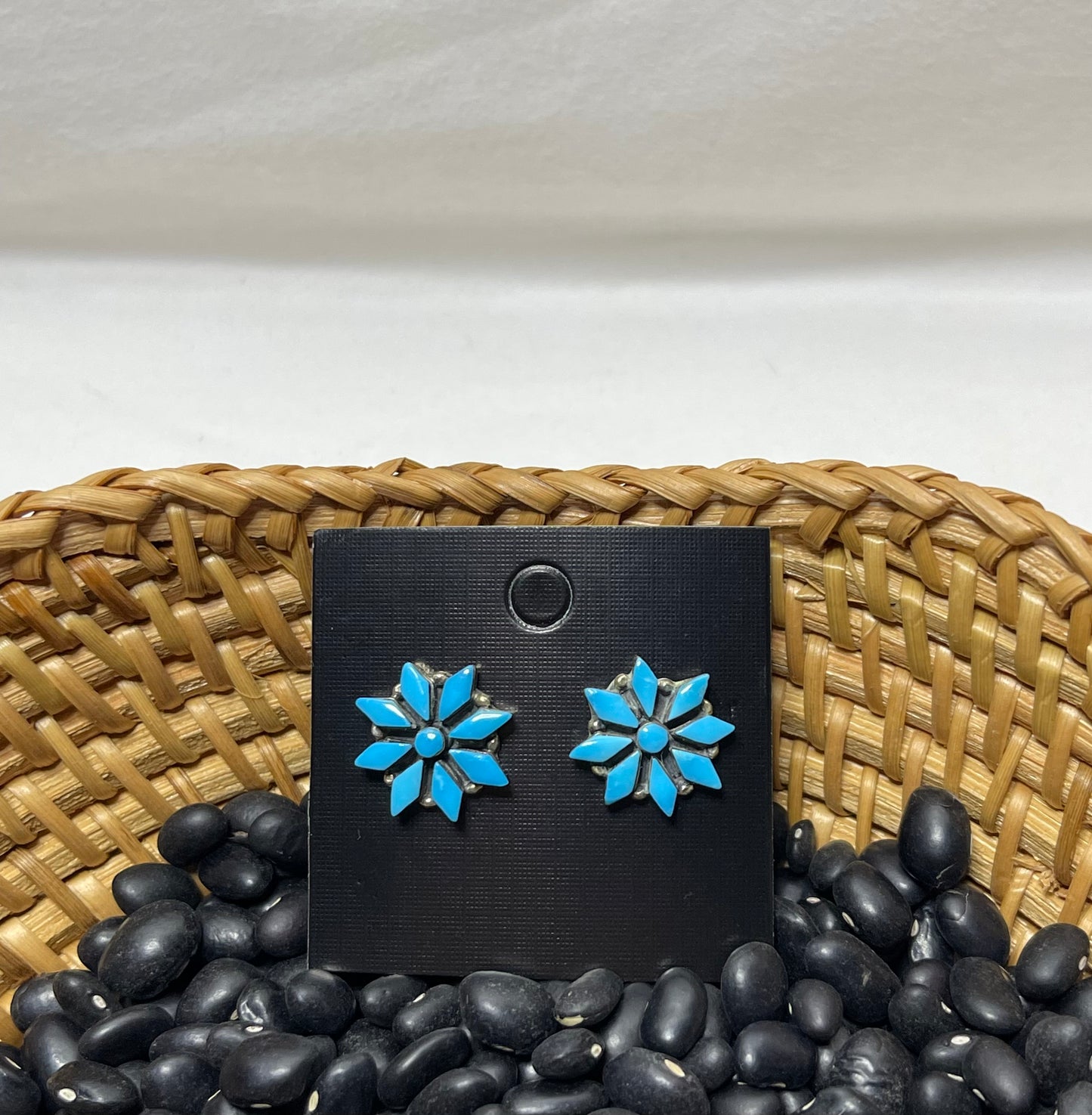 Turquoise Flower Earrings