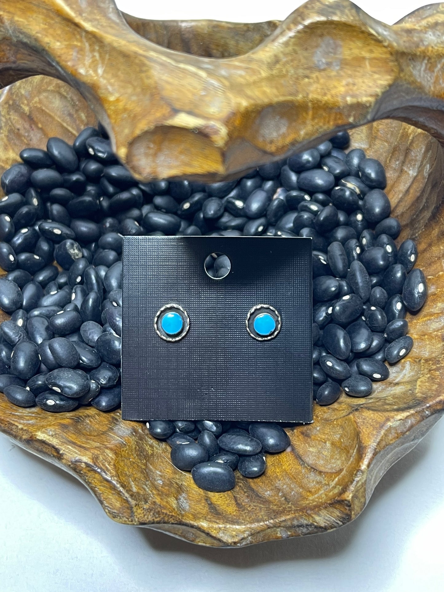 Small Oval Turquoise Stud