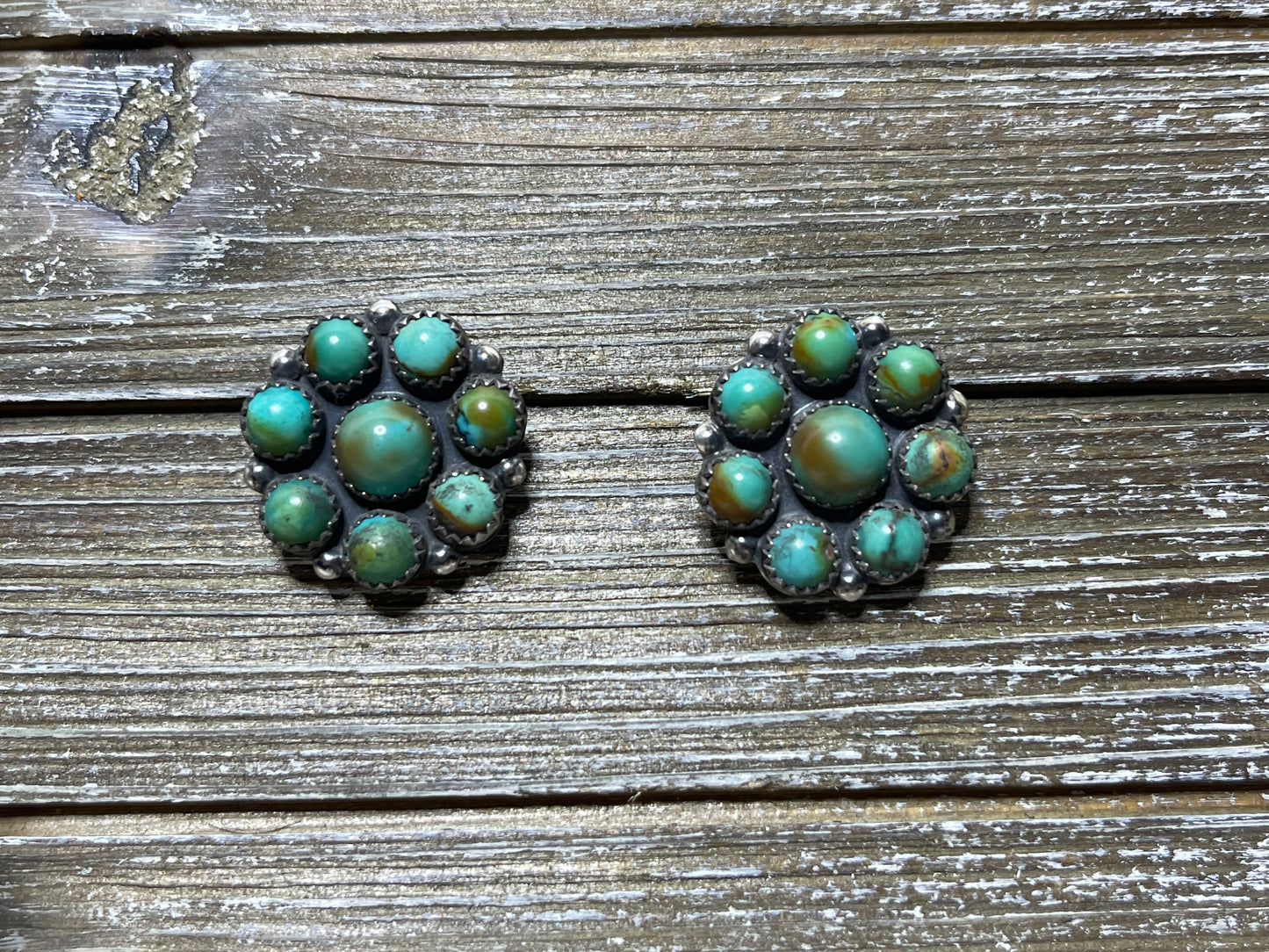 Turquoise Flower Earrings