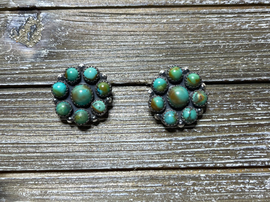 Turquoise Flower Earrings