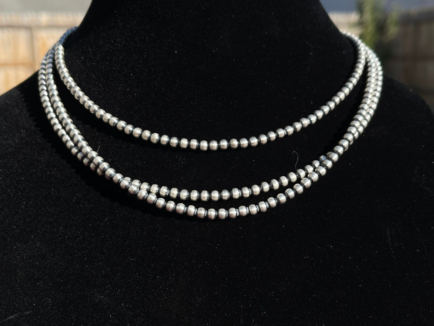 4mm Pearls 16" Necklace with No Adjustable Clamp
