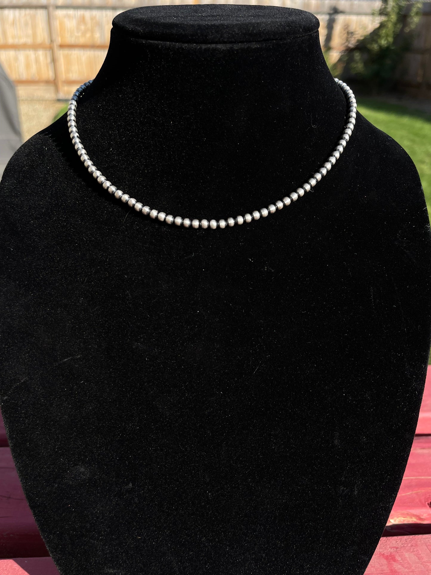 4mm Pearls 16" Necklace with No Adjustable Clamp