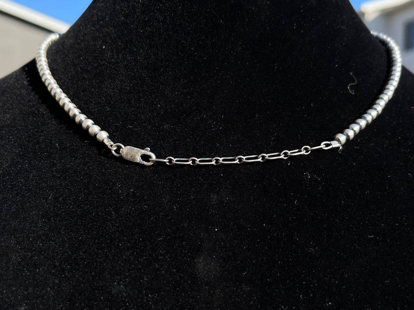 3mm Pearls 16" Necklace With No Adjustable Clamp