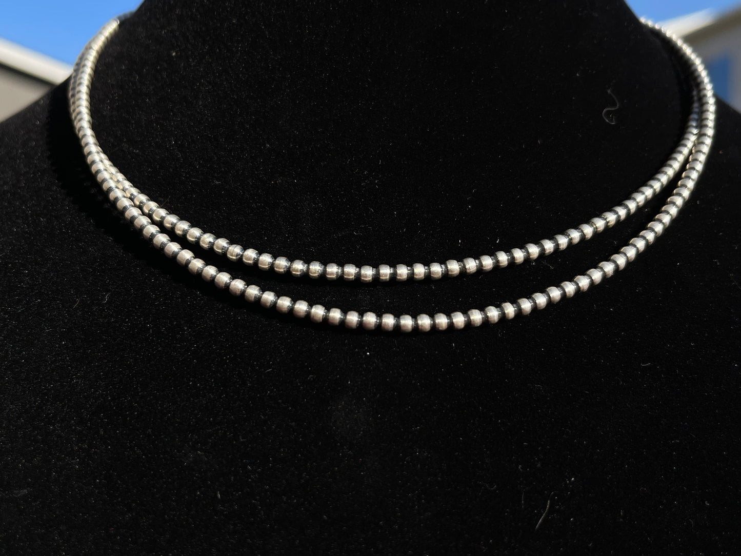 3mm Pearls 16" Necklace With No Adjustable Clamp