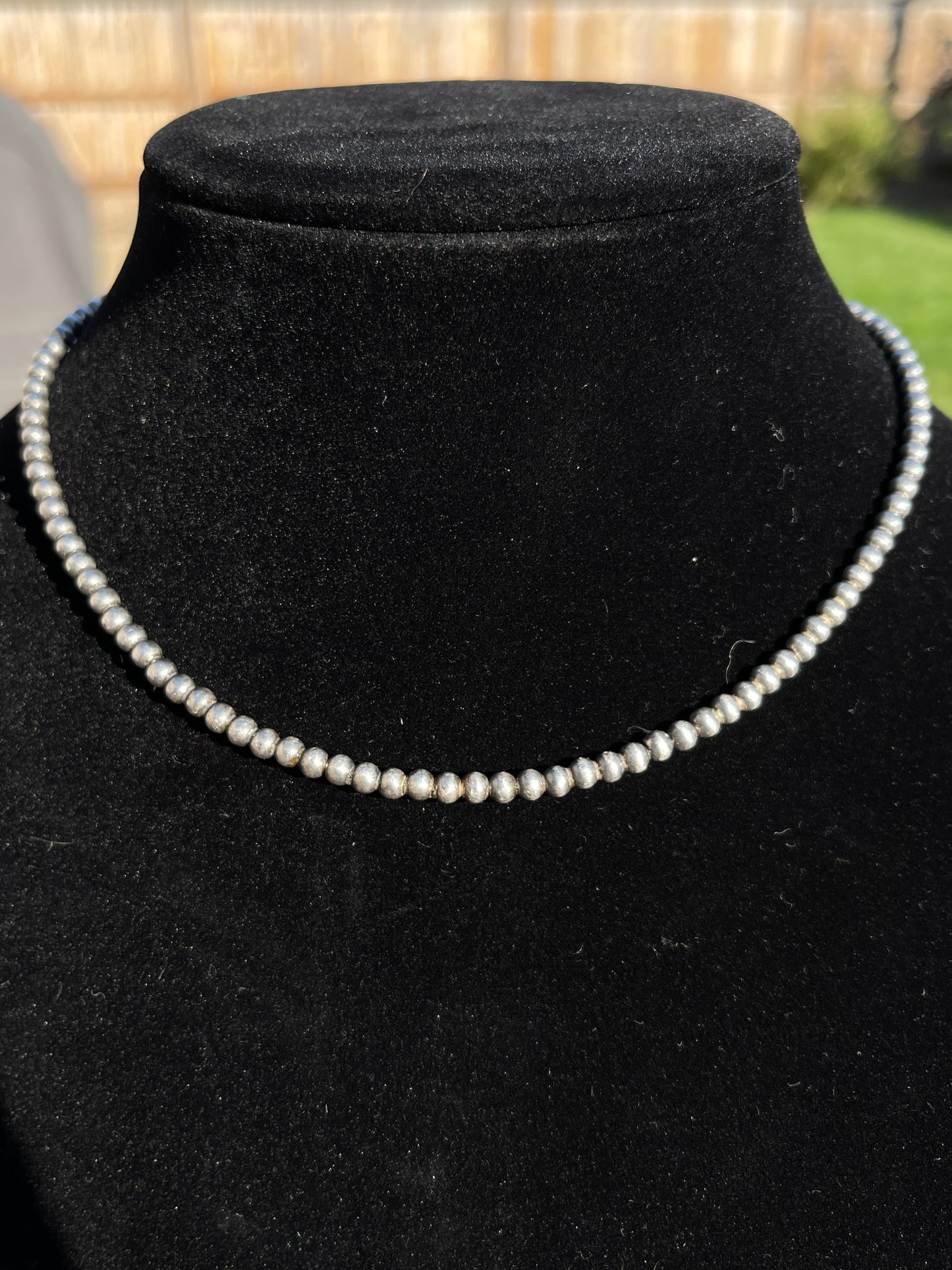 4mm Pearls 16" Necklace With No Adjustable Clamp