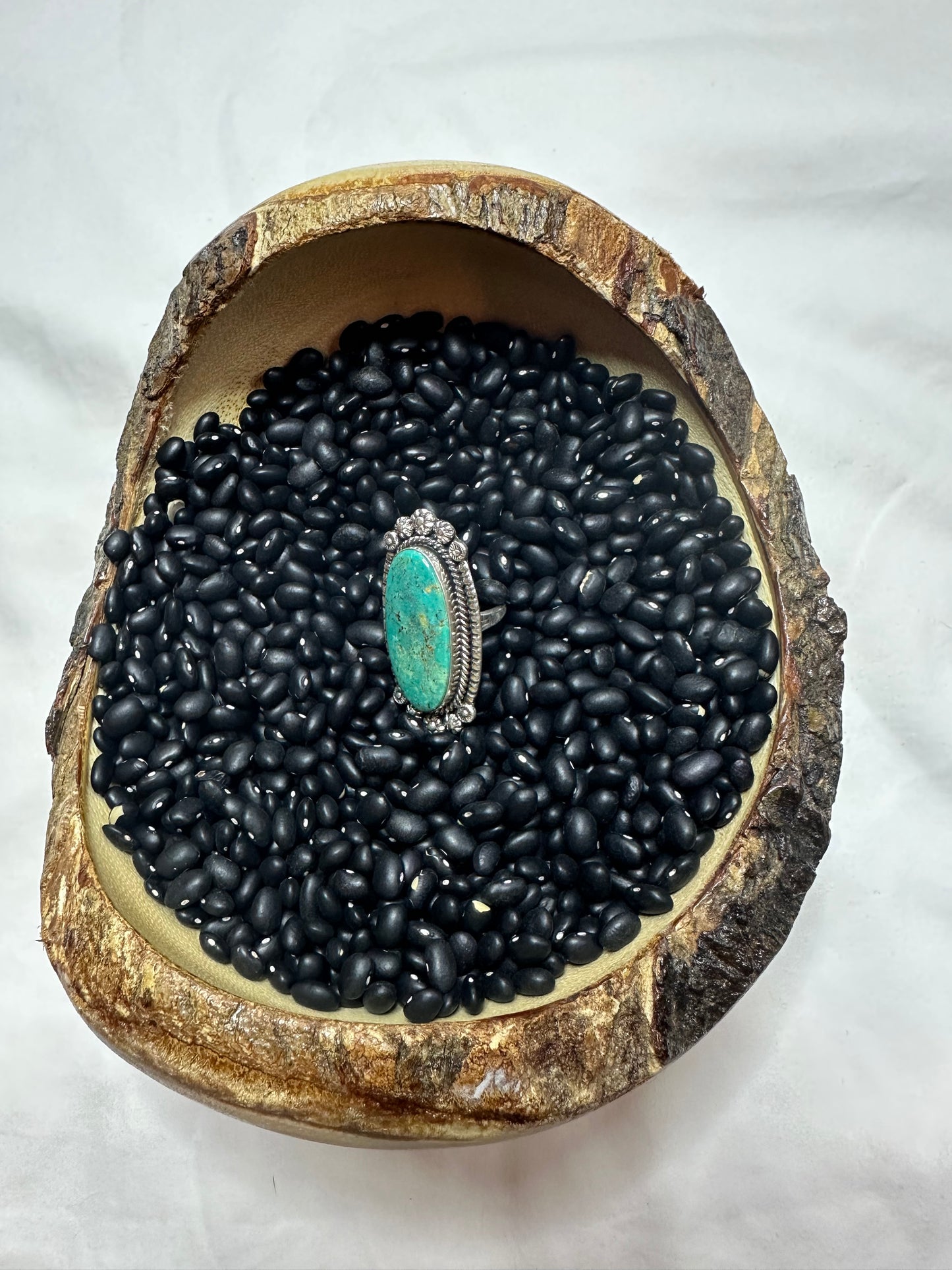Single Stone Large Turquoise Statement Ring