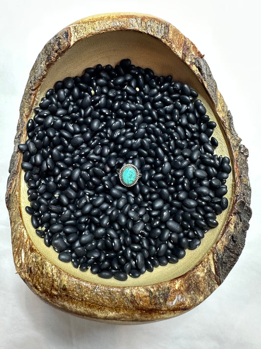 Single Stone Turquoise and Sterling Silver Ring