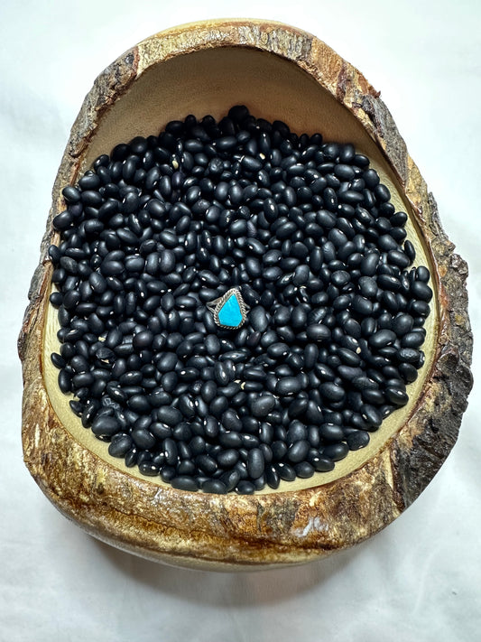 Single Stone Turquoise and Sterling Silver Ring