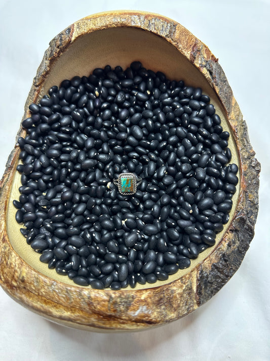 Single Stone Turquoise and Sterling Silver Ring