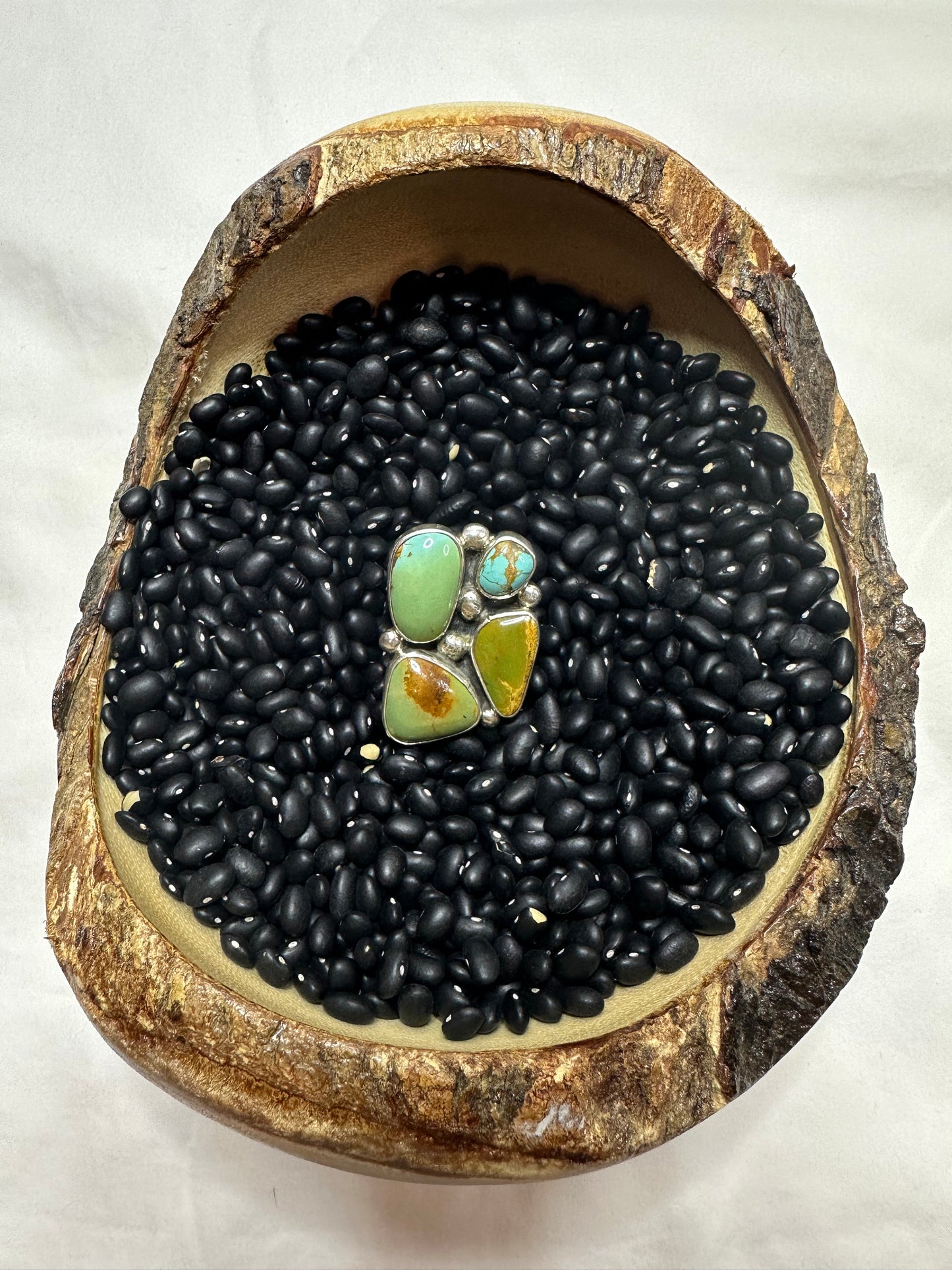 Four Stone Turquoise Statement Ring