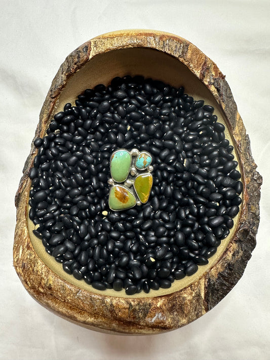 Four Stone Turquoise Statement Ring