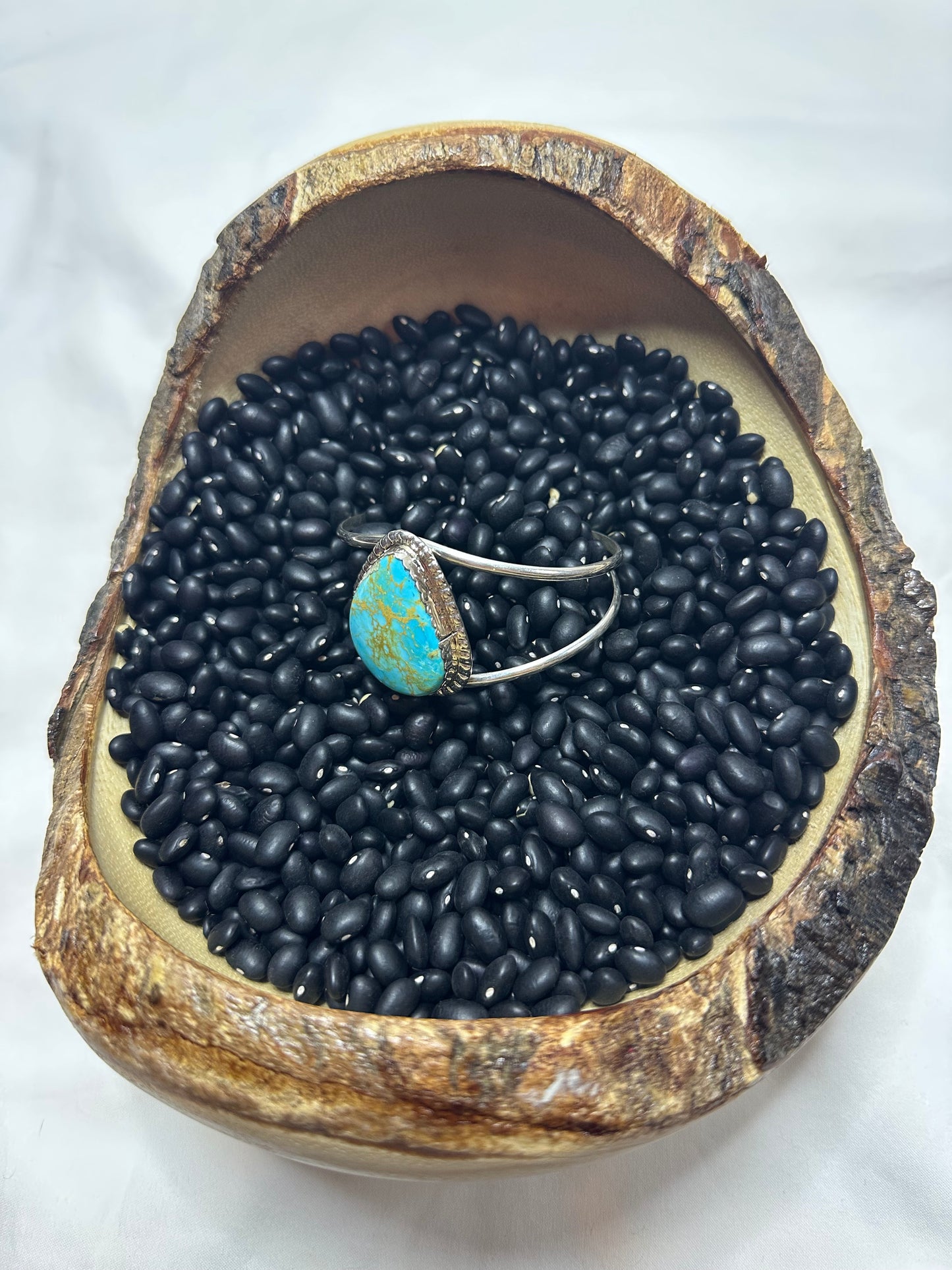 Turquoise Single Stone Cuff Bracelet